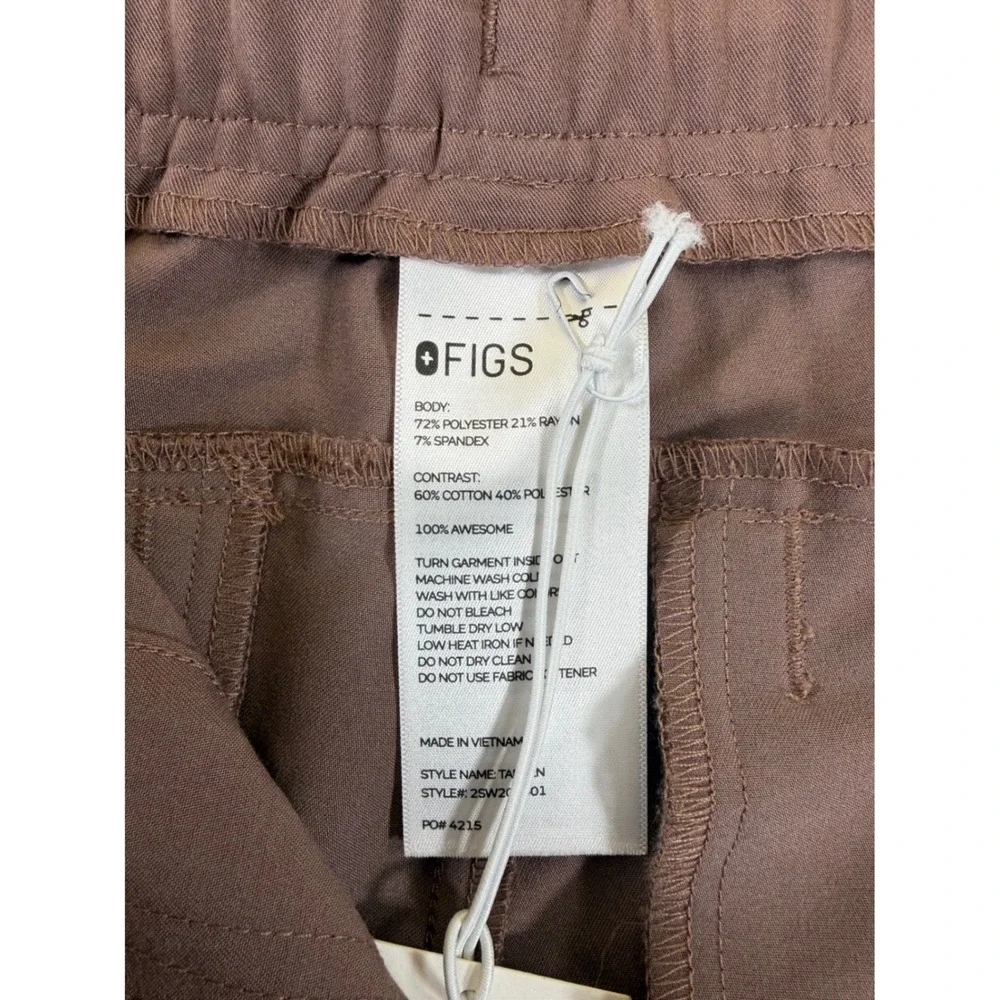 FIGS‎ Tansen Jogger Scrub Pants 6XL Short Mauve Brown Orange Drawstring-NWT